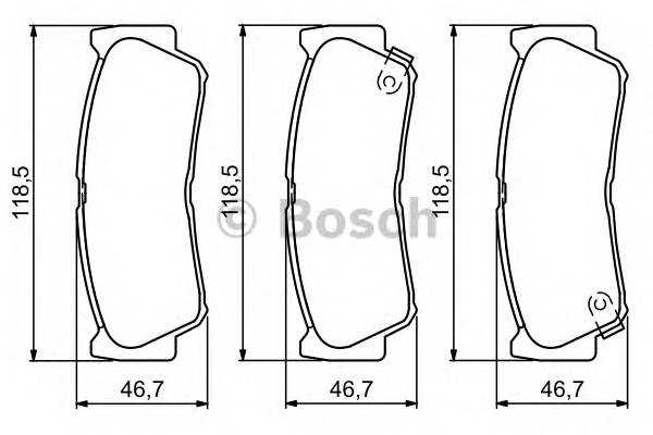 BOSCH 0 986 494 230 Комплект гальмівних колодок,