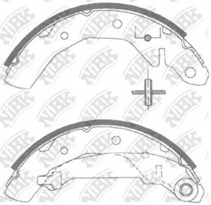 NiBK FN11821 Колодки гальмівні