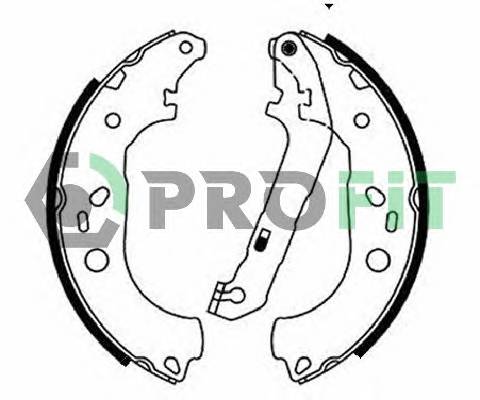 PROFIT 5001-0687 Колодки гальмівні барабанні