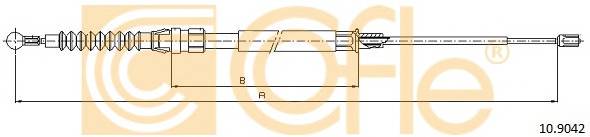 COFLE 10.9042 Трос стояночного гальма
