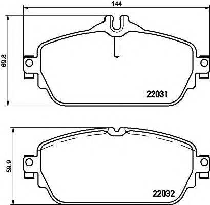 TEXTAR 2203102 Гальмiвнi колодки, к-кт.