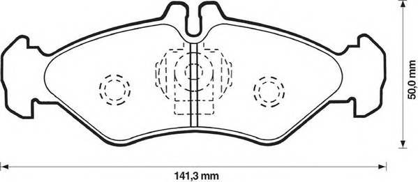 JURID 571846J Комплект тормозных колодок,