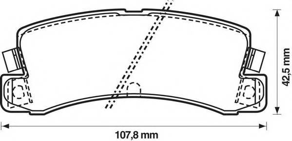 JURID 572188J Комплект тормозных колодок,