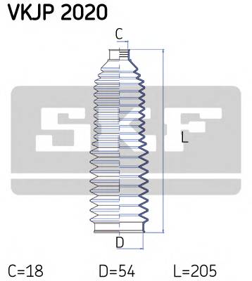 SKF VKJP 2020 Комплект пильника, рульове