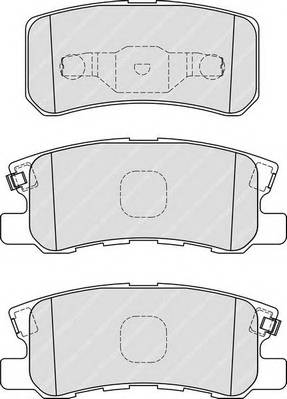 FERODO FDB1992 Комплект гальмівних колодок,