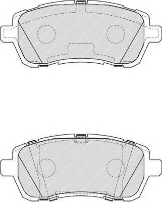 FERODO FDB4179 Комплект гальмівних колодок,