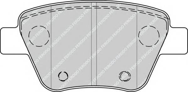 FERODO FDB4316 Комплект тормозных колодок,