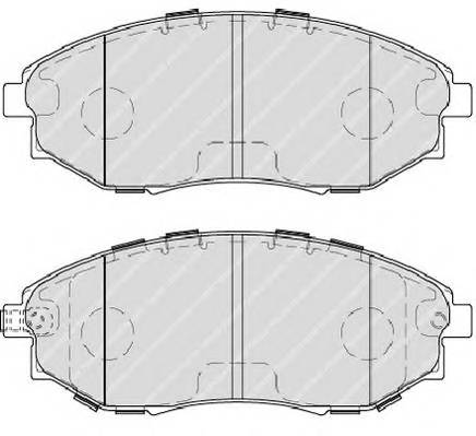 FERODO FDB4304 Комплект тормозных колодок,