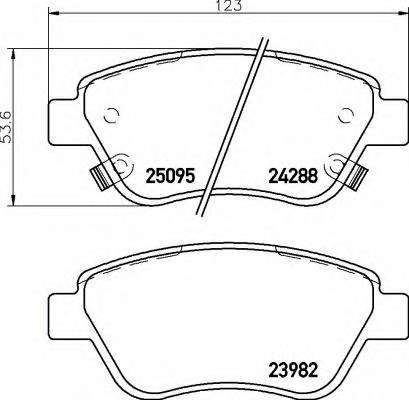 BREMBO P59081 KLOCKI HAMULCOWE. OPEL