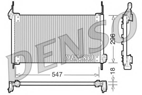 DENSO DCN09016 Конденсатор, кондиционер