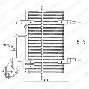 DELPHI TSP0225011 Конденсатор, кондиционер