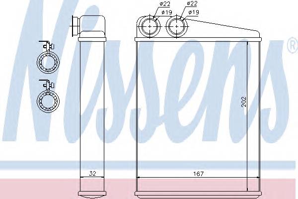 NISSENS 72046 Теплообменник, отопление салона