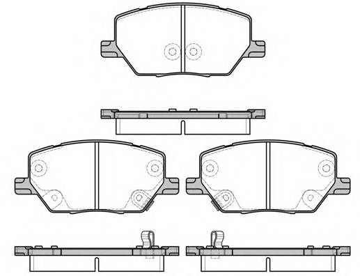 ROADHOUSE 2164002 Гальмiвнi колодки, к-кт.