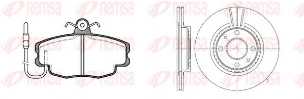 REMSA 8141.02 Комплект гальм, дисковий