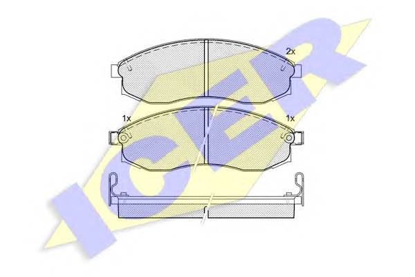 ICER 181179 Комплект тормозных колодок,