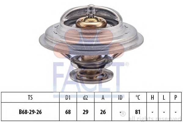 FACET 7.8250S Термостат, охлаждающая жидкость