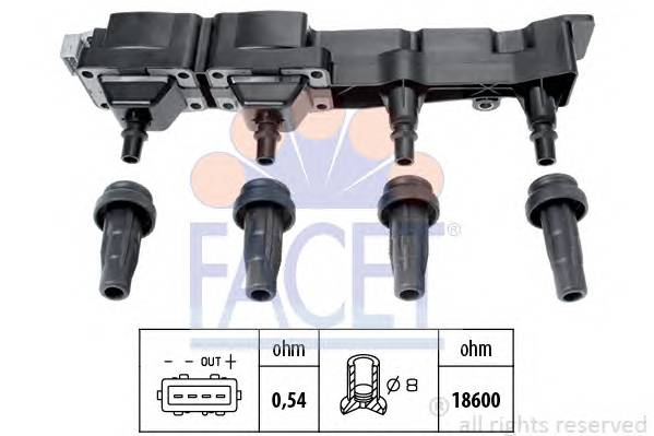 FACET 9.6307 Катушка зажигания