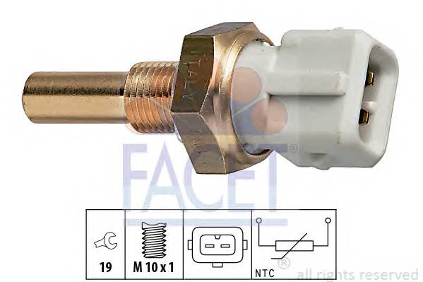 FACET 7.3171 Датчик, температура масла;