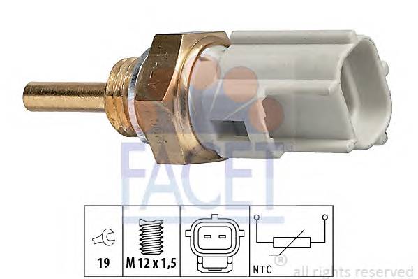 FACET 7.3323 Датчик, температура олії;