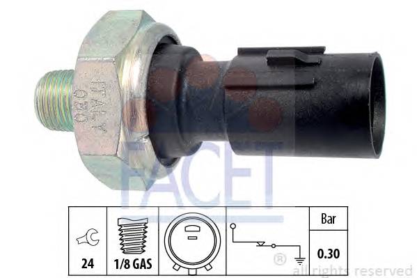 FACET 7.0195 Датчик тиску масла