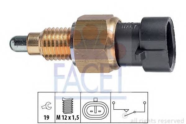 FACET 7.6249 Вимикач, фара заднього