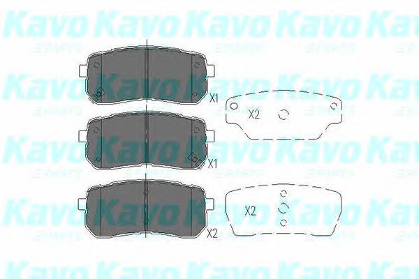 KAVO PARTS KBP-3026 Комплект тормозных колодок,