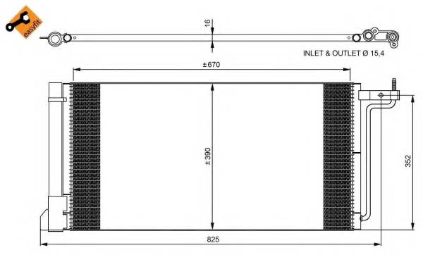 NRF 350051 Конденсатор, кондиционер