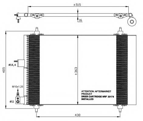 NRF 35414 Конденсатор, кондиционер