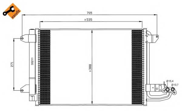 NRF 35520 Конденсатор, кондиционер