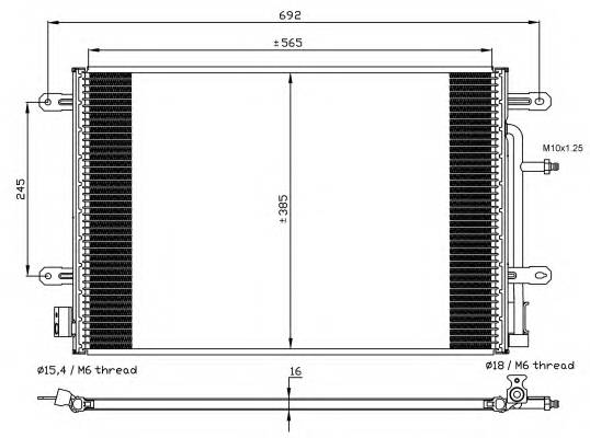 NRF 35560 Конденсатор, кондиционер