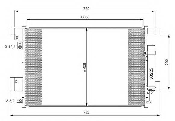 NRF 35872 Конденсатор, кондиционер