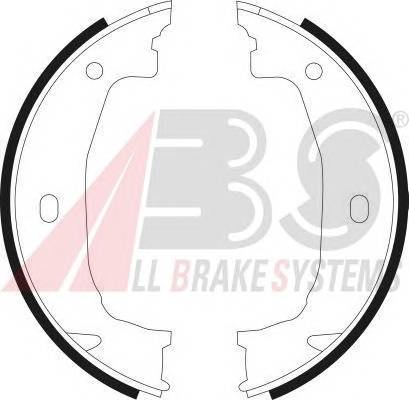 A.B.S. 9069 Комплект гальмівних колодок,