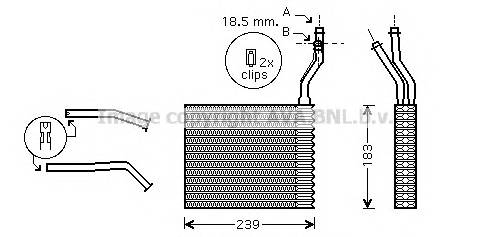 AVA QUALITY COOLING FDA6364 Теплообменник, отопление салона