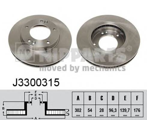 NIPPARTS J3300315 Тормозной диск