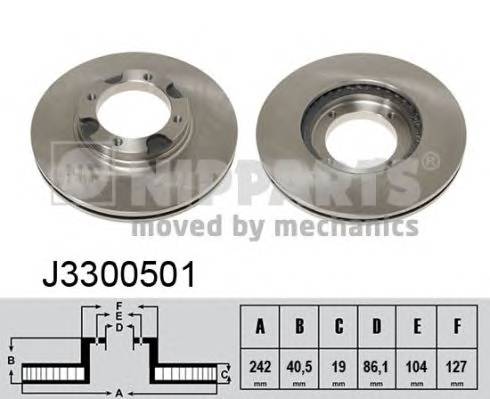 NIPPARTS J3300501 Тормозной диск