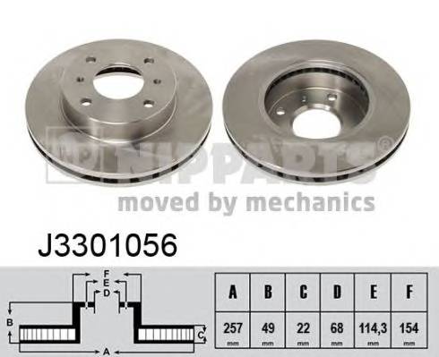 NIPPARTS J3301056 Тормозной диск