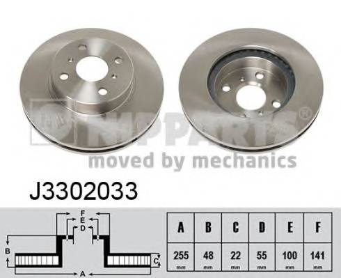 NIPPARTS J3302033 Тормозной диск