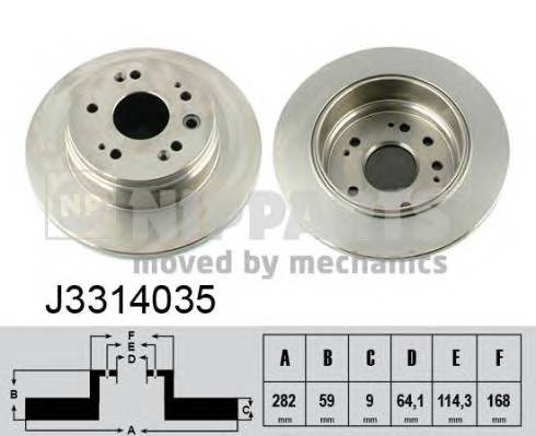 NIPPARTS J3314035 Гальмівний диск