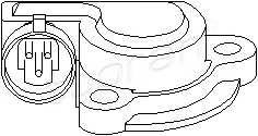 TOPRAN 206 028 Датчик, положение дроссельной