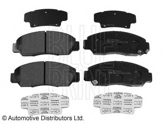 BLUE PRINT ADH24283 Комплект тормозных колодок,