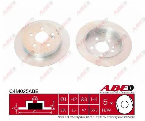 ABE C4M025ABE Тормозной диск