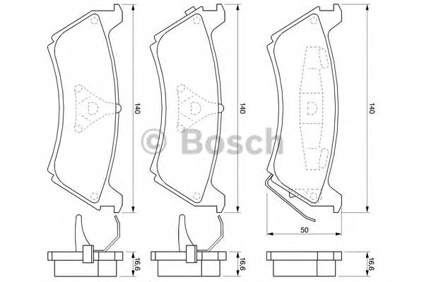 BOSCH 0 986 424 648 Комплект тормозных колодок,