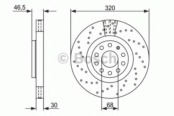 BOSCH 0 986 479 258 Тормозной диск