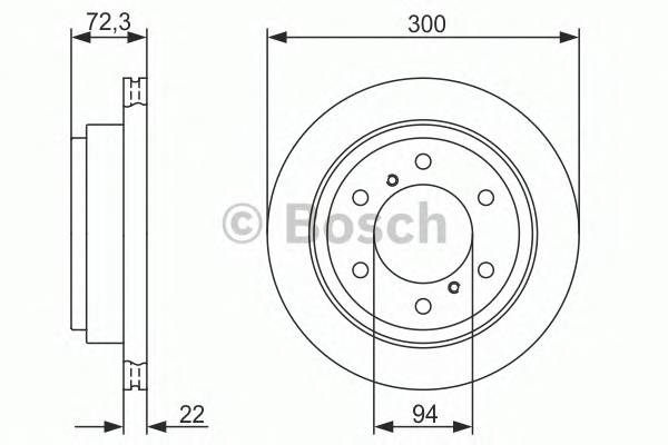 BOSCH 0 986 479 373 Тормозной диск