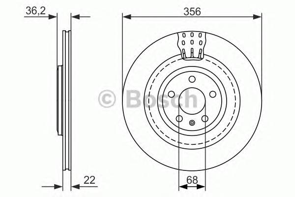 BOSCH 0 986 479 749 Тормозной диск