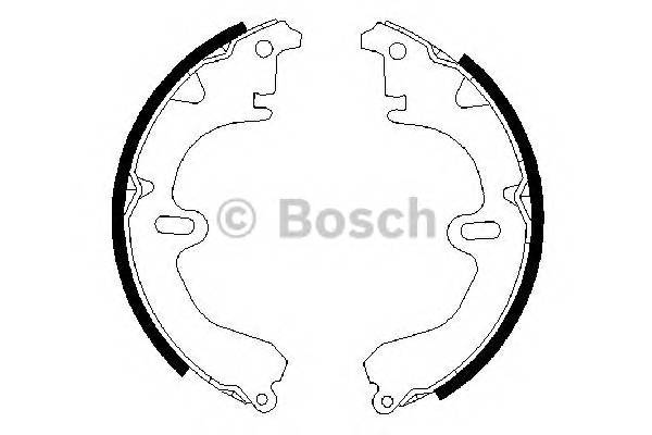 BOSCH 0 986 487 203 Комплект тормозных колодок