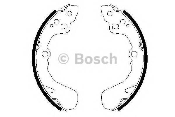 BOSCH 0 986 487 436 Комплект тормозных колодок