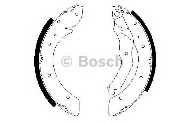 BOSCH 0 986 487 528 Комплект тормозных колодок