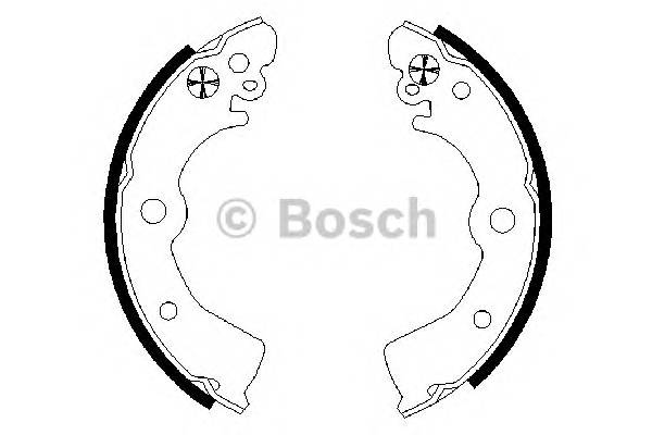 BOSCH 0 986 487 578 Комплект гальмівних колодок