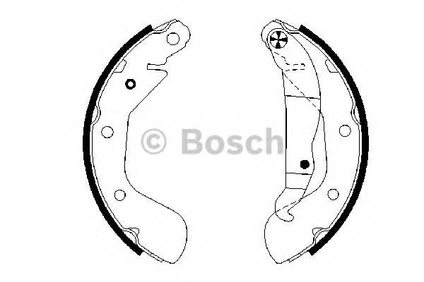 BOSCH 0 986 487 614 Комплект гальмівних колодок